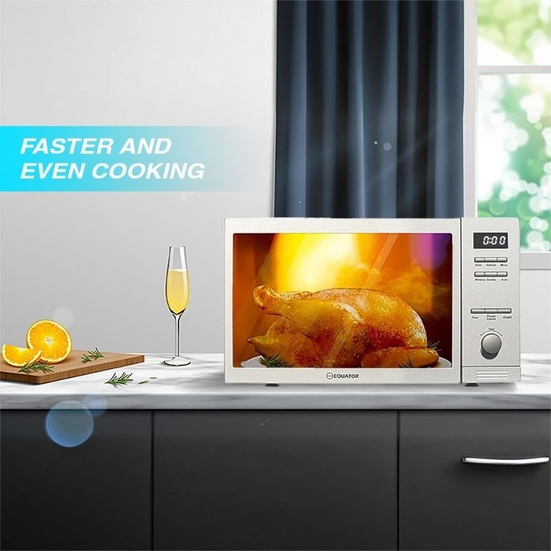 Equator Hybrid Microwave+Oven 0.8 cu.ft. Free Standing/Built-in Stainless w/Trim