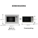 Equator Hybrid Microwave+Oven 0.8 cu.ft. Free Standing/Built-in Stainless w/Trim