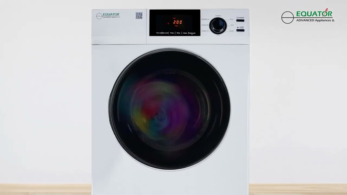 LAVADORA APILABLE ESTÁNDAR EW 835 18 lbs 1.9 pies cúbicos 110V + SECADORA VENTILADA CON SENSOR ED 880 4 pies cúbicos 220V